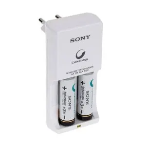 شارژر و باتری شارژی سونی قلمی دوتایی Sony BCG-34HW2GN AA 2500mAh