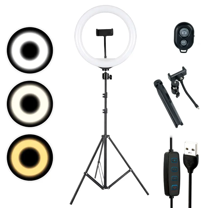 رینگ لایت پایه دار ۱۰ اینچ Hero LED Ring Fill Light