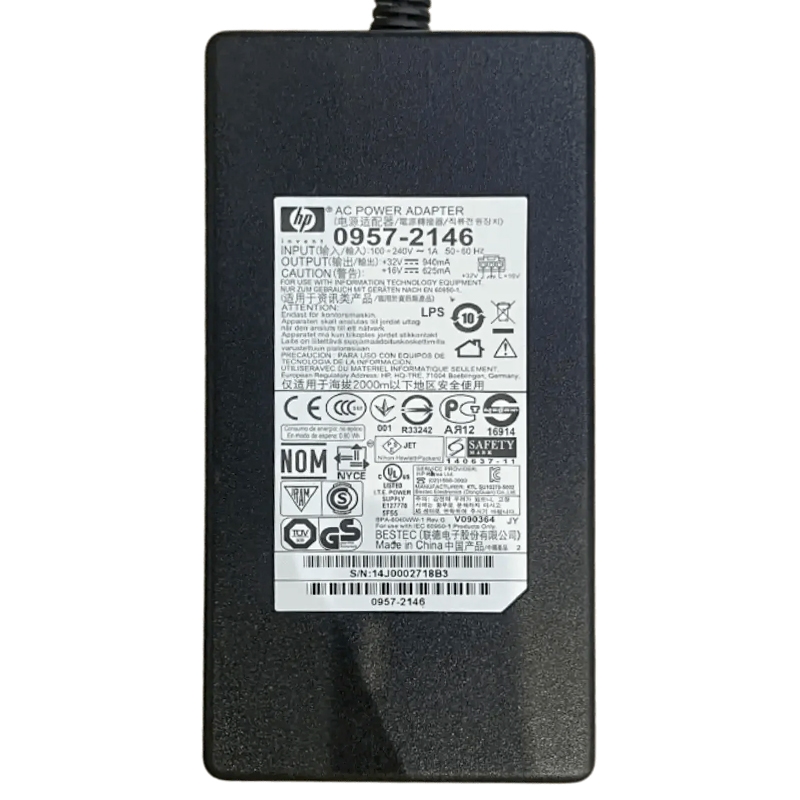 آداپتور ۳۲ ولت ۱۶ ولت پرینتر اچ پی مدل HP 0957-2146